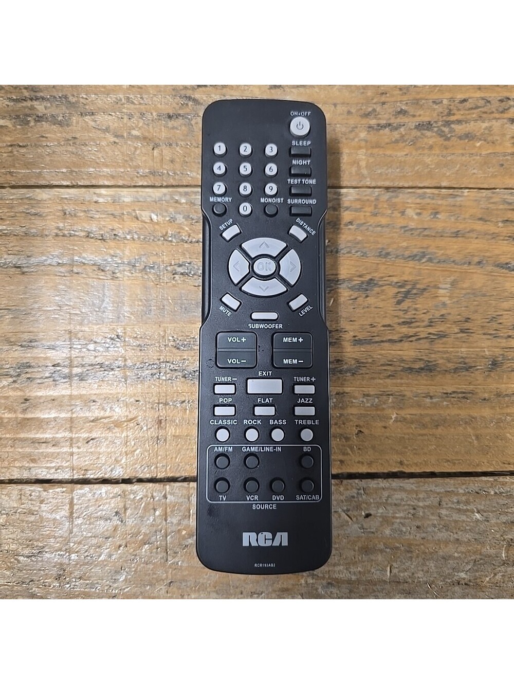 RCA Remote Control RCR192AB2 For DVD Home Theater System IR Tested No Back Cover